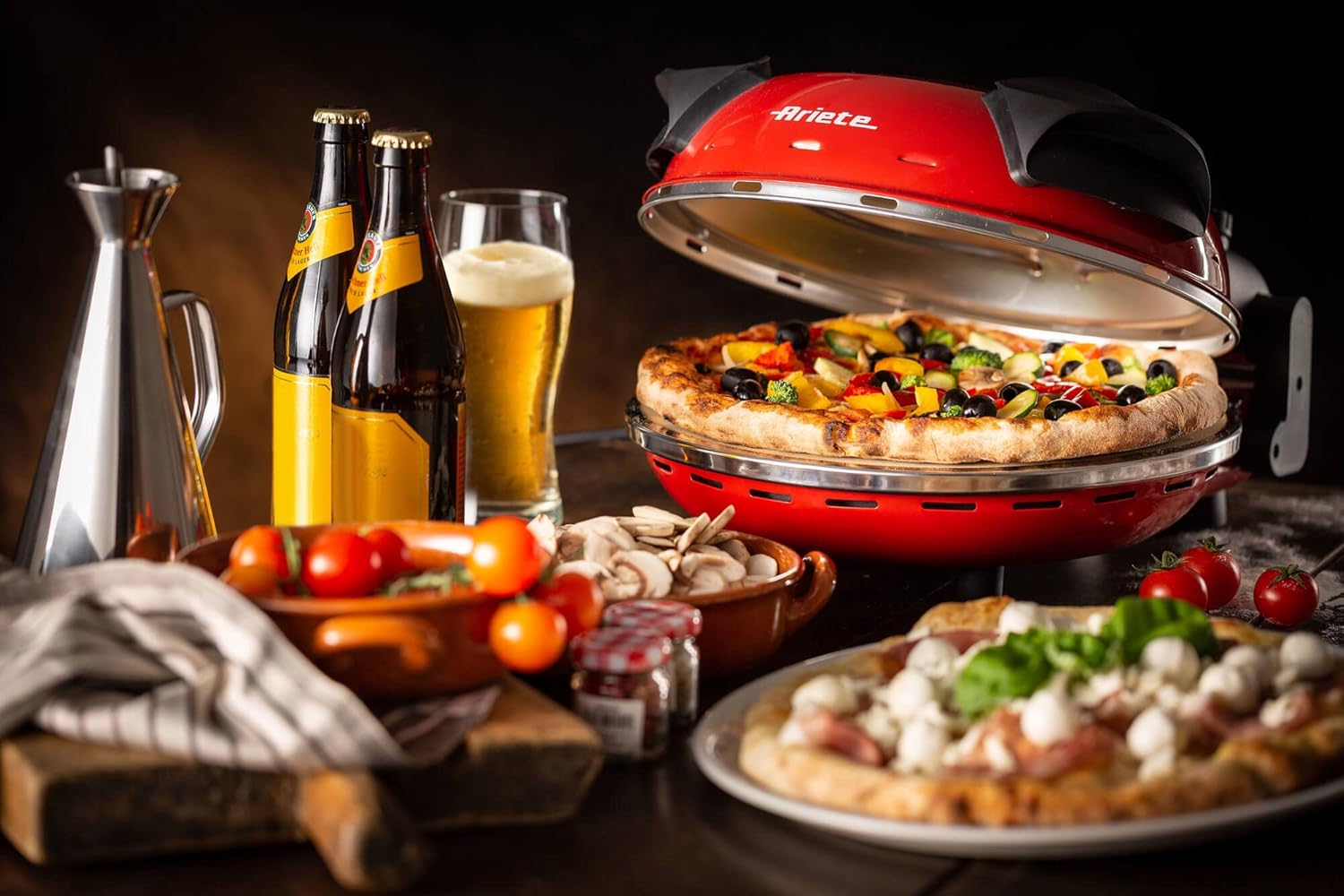 Forno De Pizza Elétrico Aríete Com Pedra Antiaderente 1200w