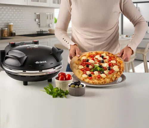 Forno De Pizza Elétrico Aríete Com Pedra Antiaderente 1200w